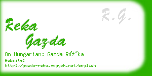 reka gazda business card
